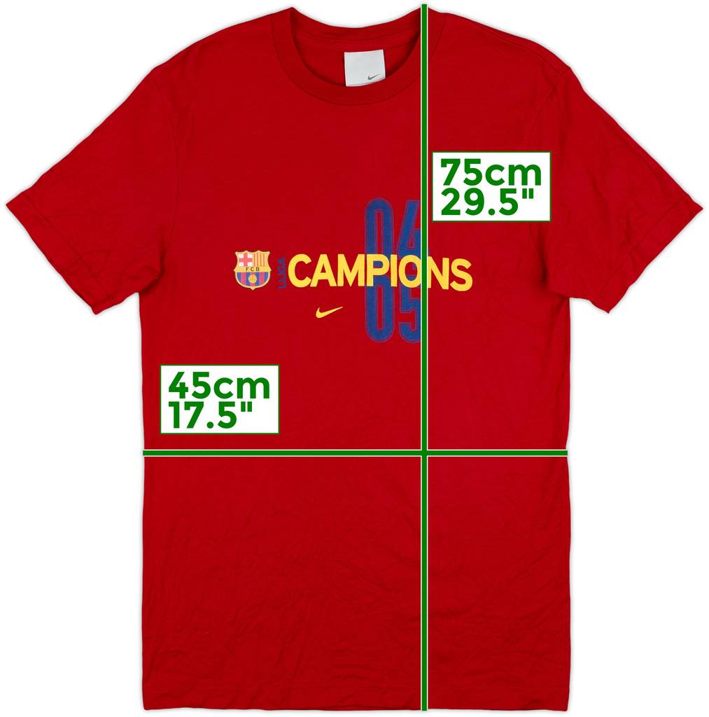 2004-05 Barcelona Nike Champions Cotton Tee - 8/10 - (M)