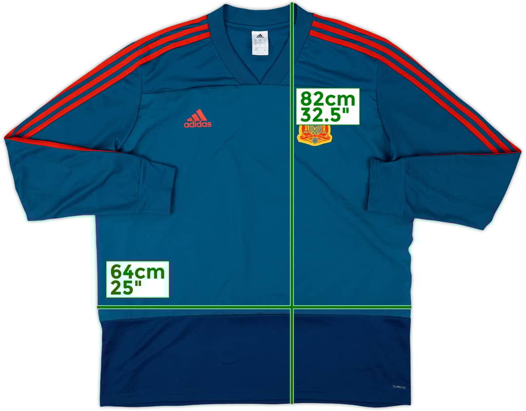 2017-18 Spain adidas Drill Top - 8/10 - (XXL)