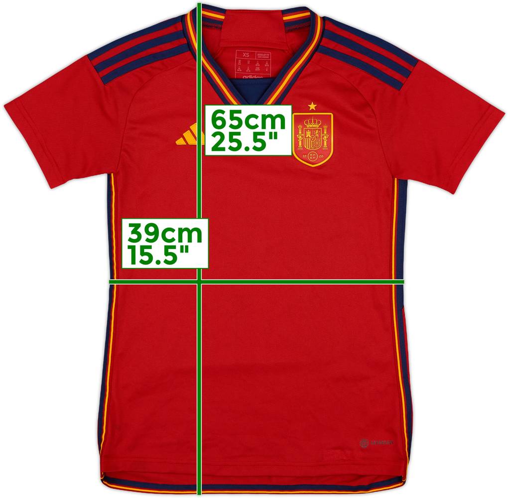 2022-23 Spain Home Shirt - 9/10 - (Women's XS)