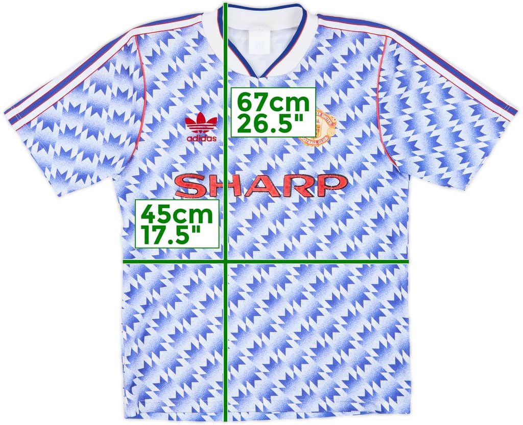 1990-92 Manchester United Away Shirt - 5/10 - (S)