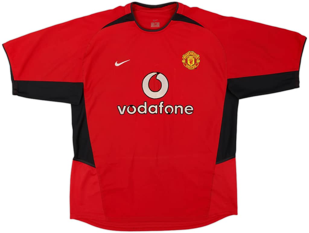2002-04 Manchester United Home Shirt - 4/10 - (L)