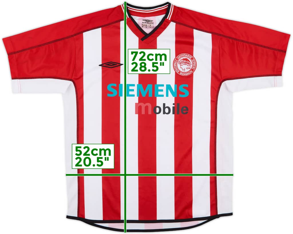 2002-03 Olympiakos Home Shirt - 9/10 - (S)