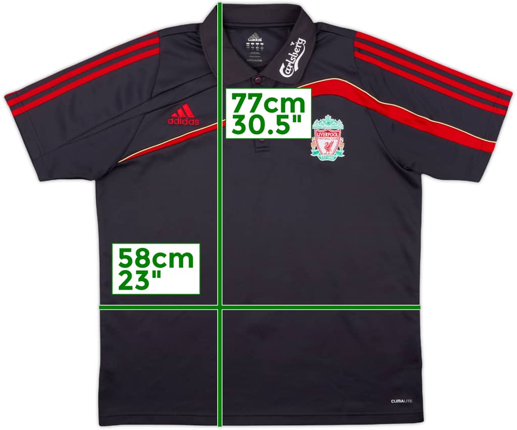 2009-10 Liverpool adidas Polo Shirt - 8/10 - (L/XL)