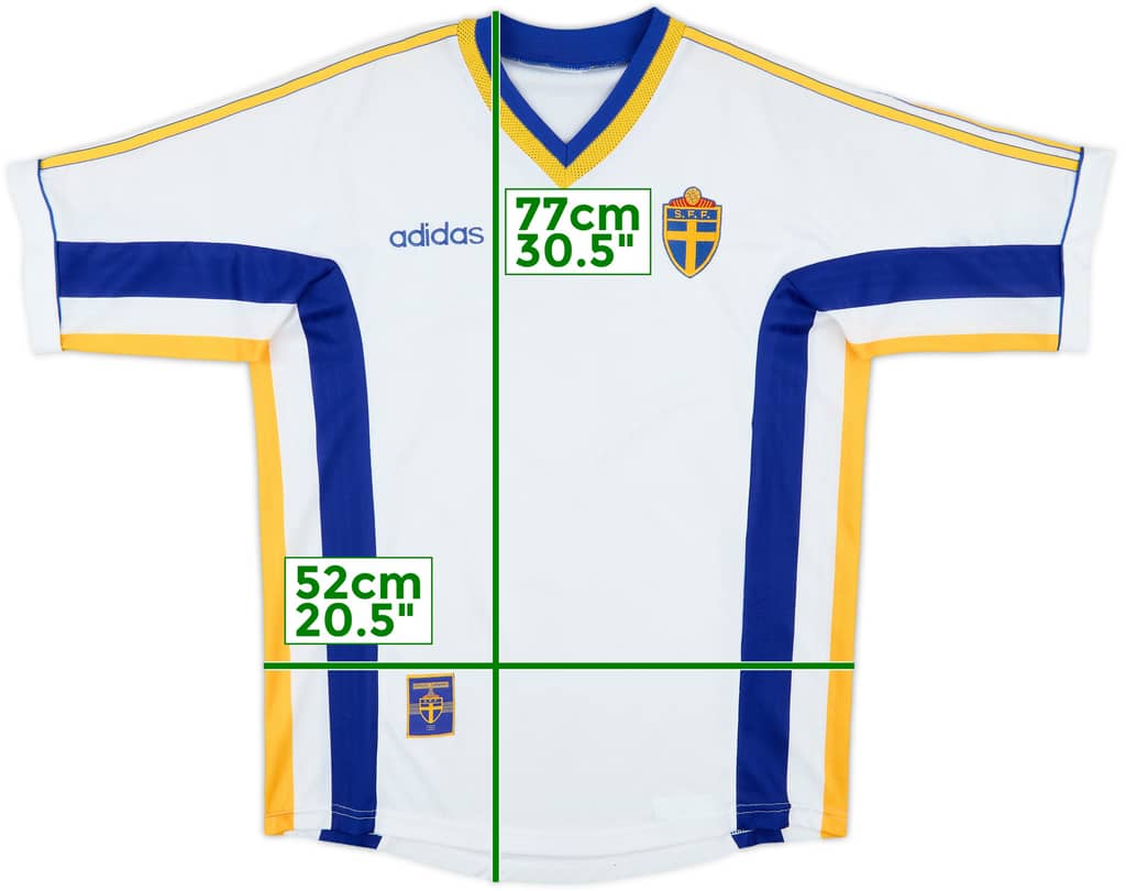 1998-00 Sweden Away Shirt - 8/10 - (XL)