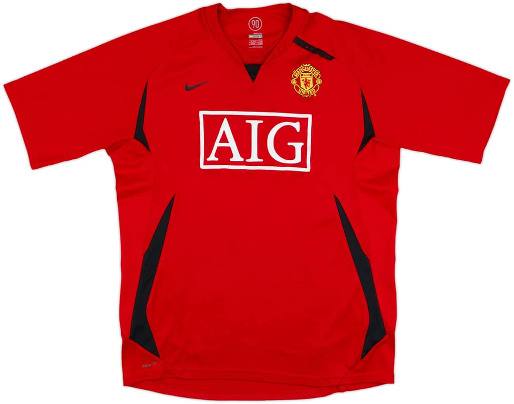 2007-08 Manchester United Nike Training Shirt - 6/10 - (L)