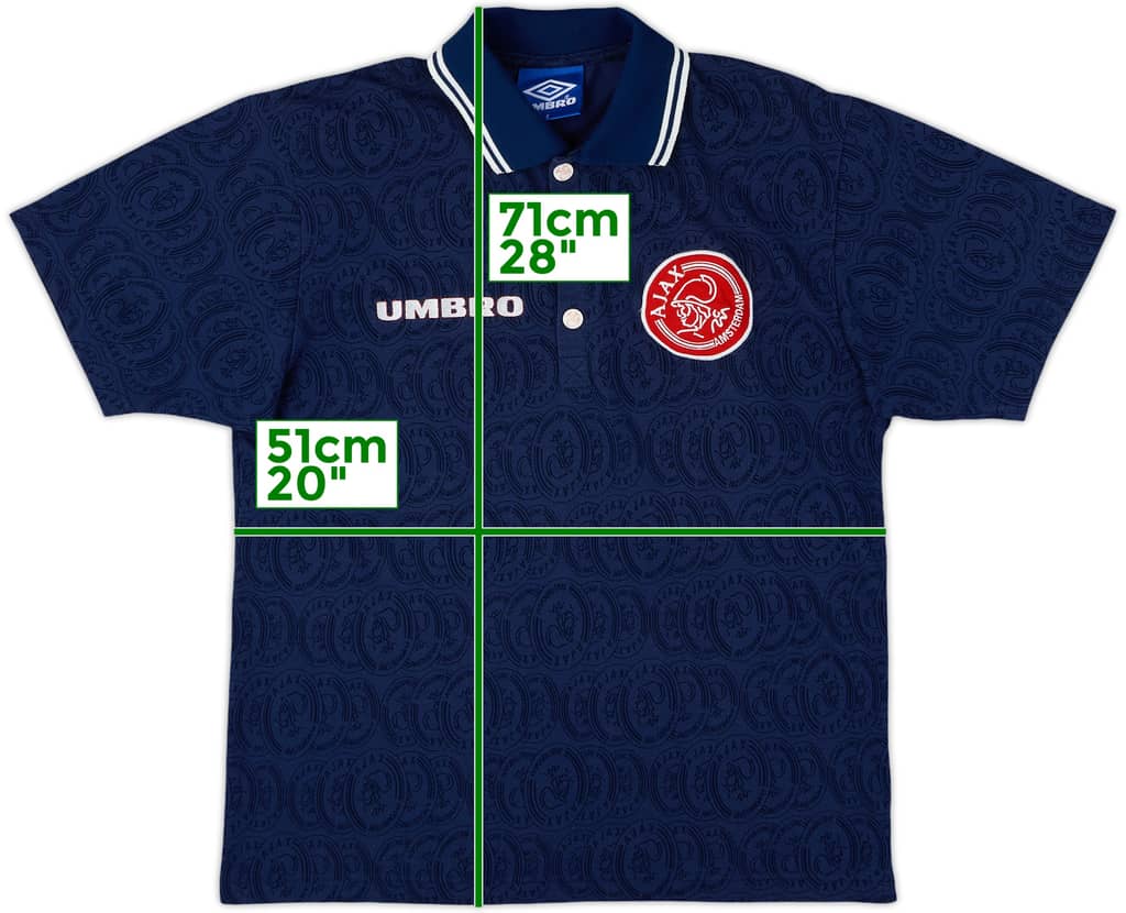 1997-98 Ajax Umbro Polo Shirt - 9/10 - (S)