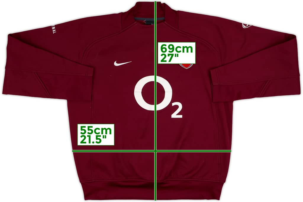 2005-06 Arsenal Nike Sweat Top - 8/10 - (L)