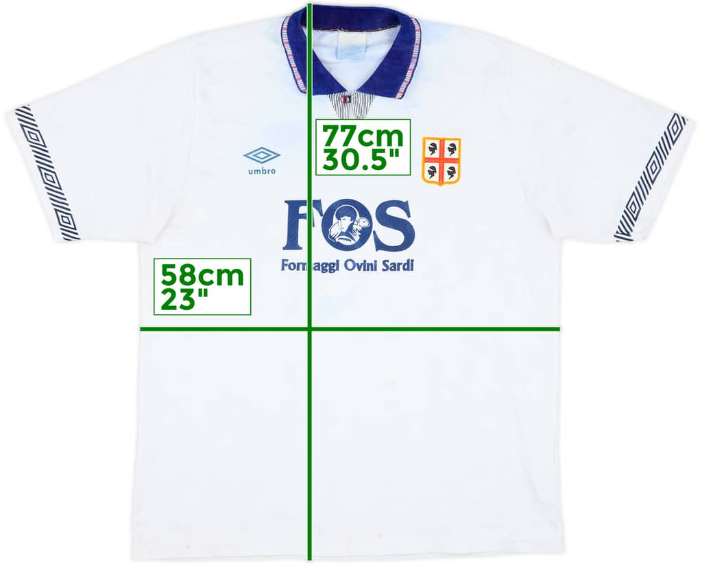 1990-92 Cagliari Away Shirt - 4/10 - (XL)