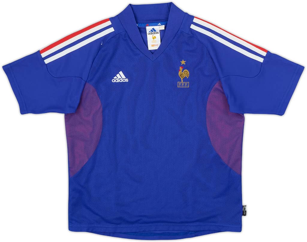 2002-04 France Home Shirt - 6/10 - (M.Boys)