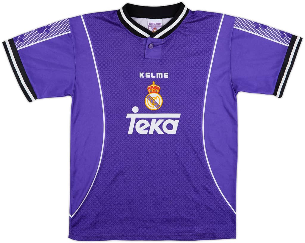 1997-98 Real Madrid Away Shirt - 9/10 - (XL.Boys)