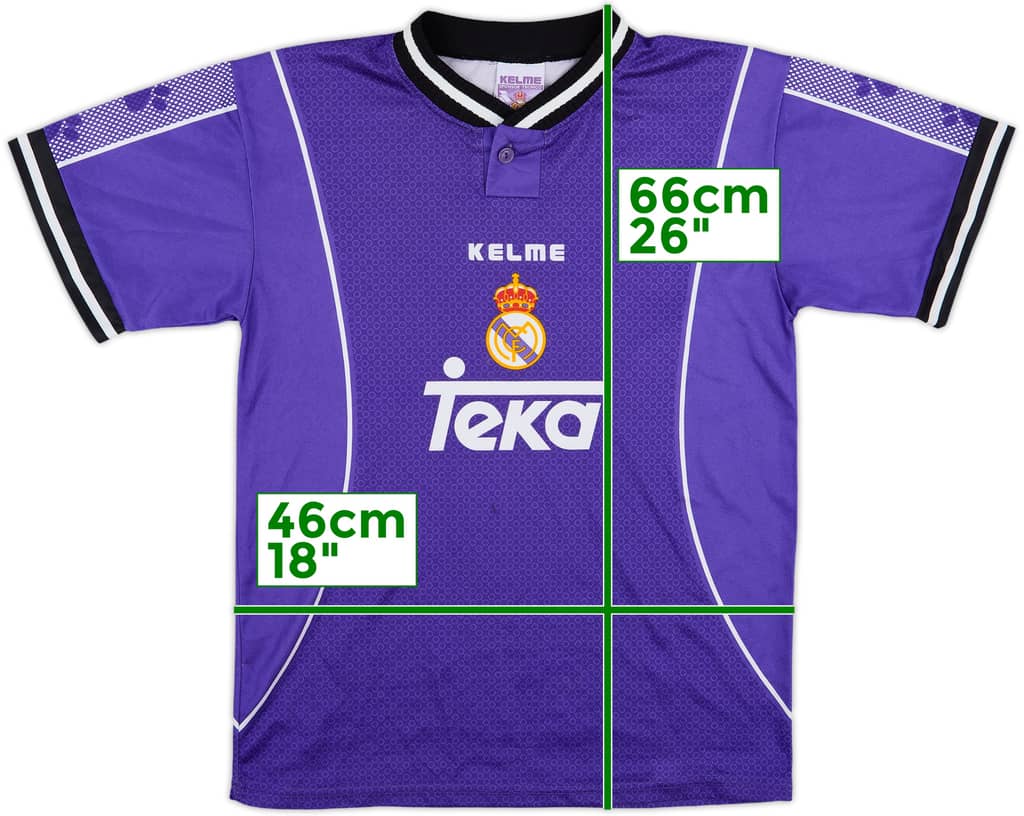 1997-98 Real Madrid Away Shirt - 9/10 - (XL.Boys)