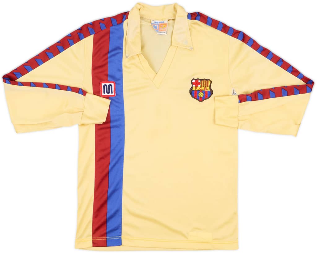 1982-85 Barcelona Away L/S Shirt - 7/10 - (L.Boys)