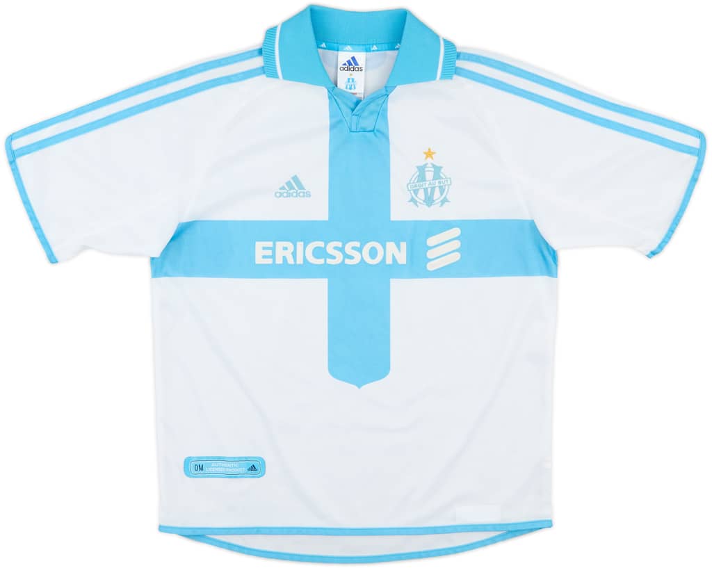 2000-01 Olympique Marseille Home Shirt - 8/10 - (Y)