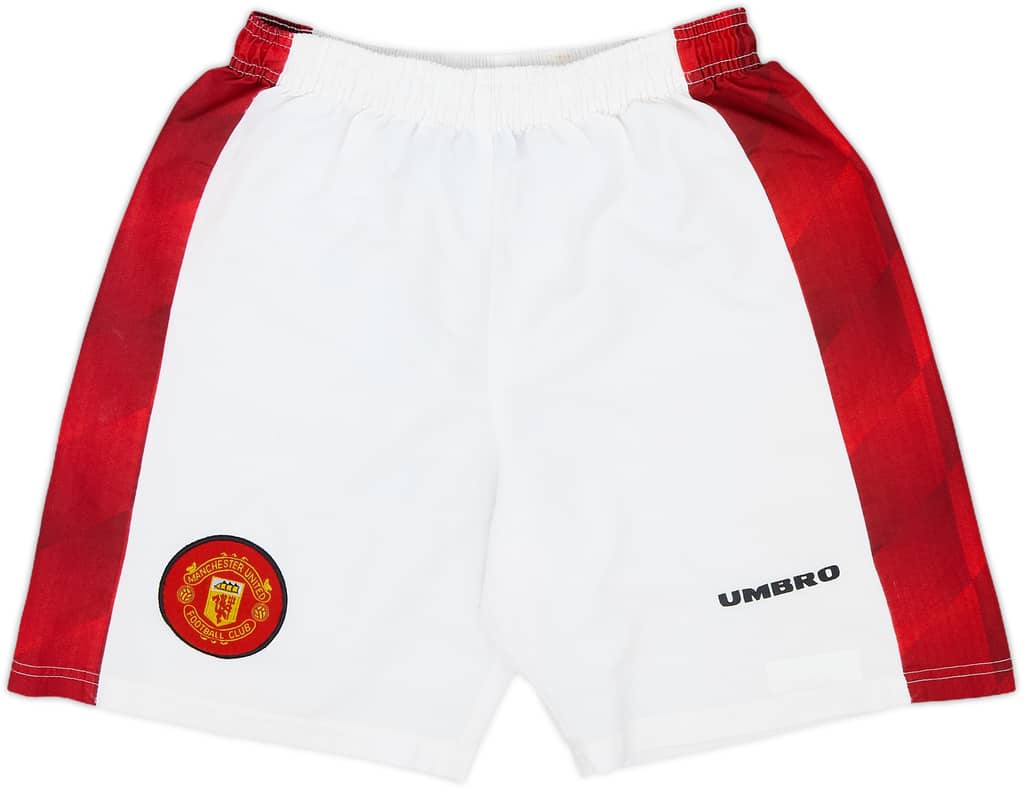 1996-98 Manchester United Home Shorts - 8/10 - (M.Boys)
