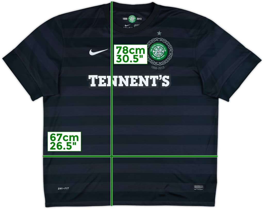 2012-13 Celtic '125th Anniversary' Away Shirt - 10/10 - (XXL)