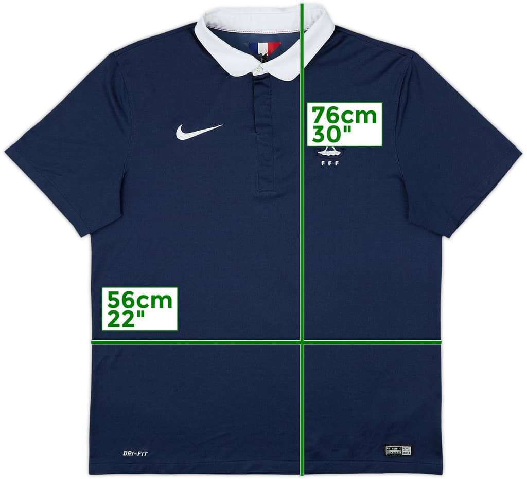 2014-15 France Home Shirt - 8/10 - (L)