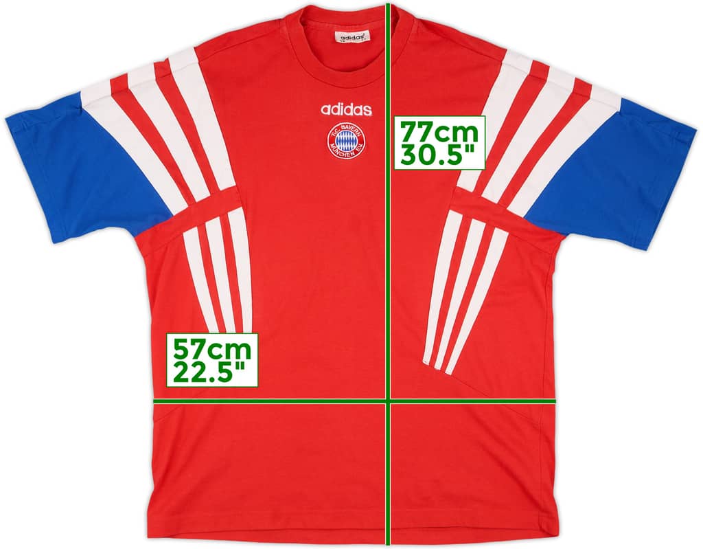 1995-97 Bayern Munich adidas Training Shirt - 9/10 - (XL)