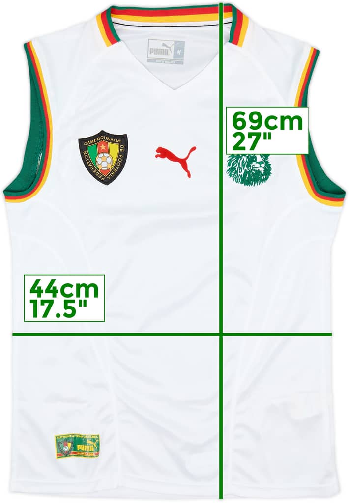 2002 Cameroon Away Vest Shirt - 9/10 - (M)