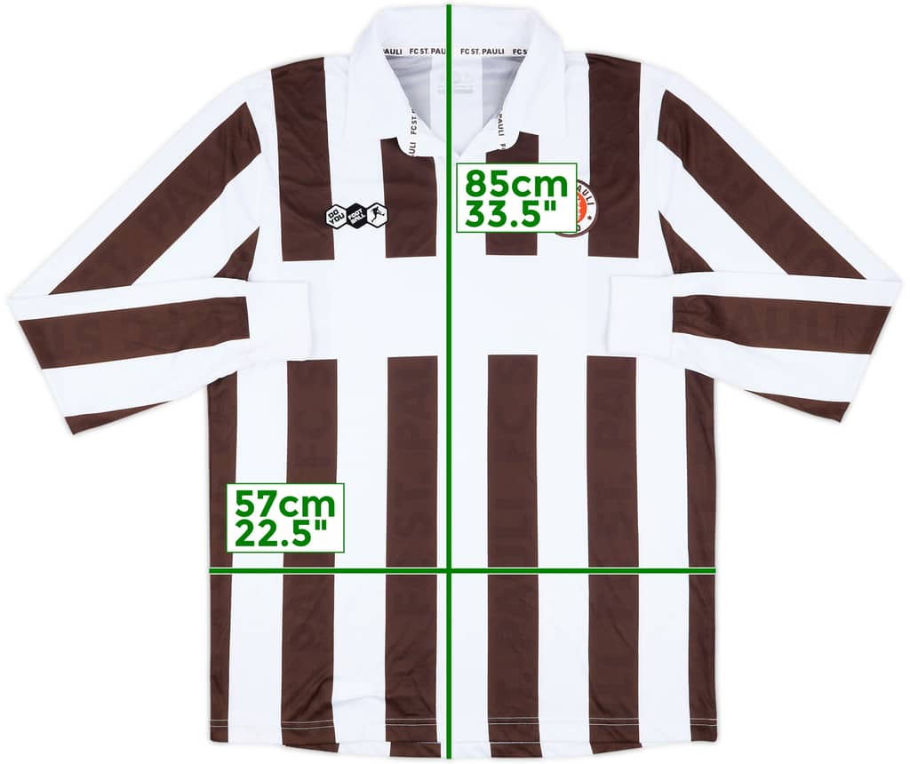 2011-12 St Pauli Home L/S Shirt - 9/10 - (XL)