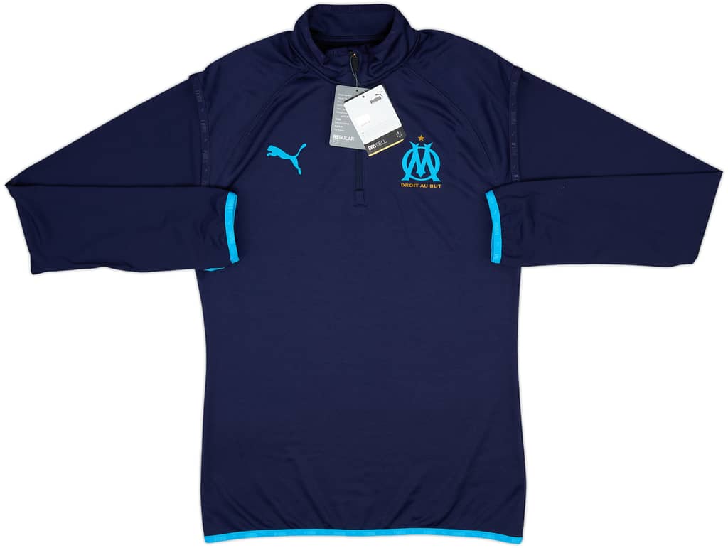 Top de entrenamiento con cremallera de un cuarto Puma del Olympique Marseille 2020-21 (S)