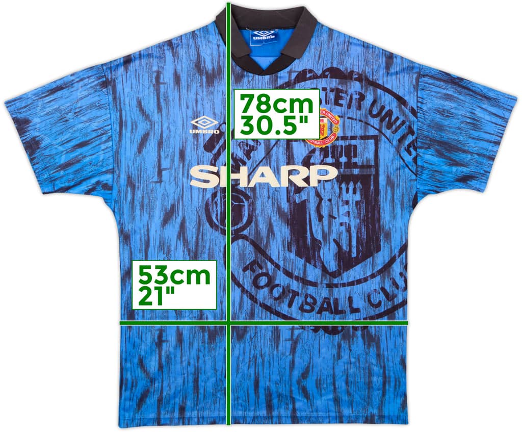 1992-93 Manchester United Away Shirt - 6/10 - (L)