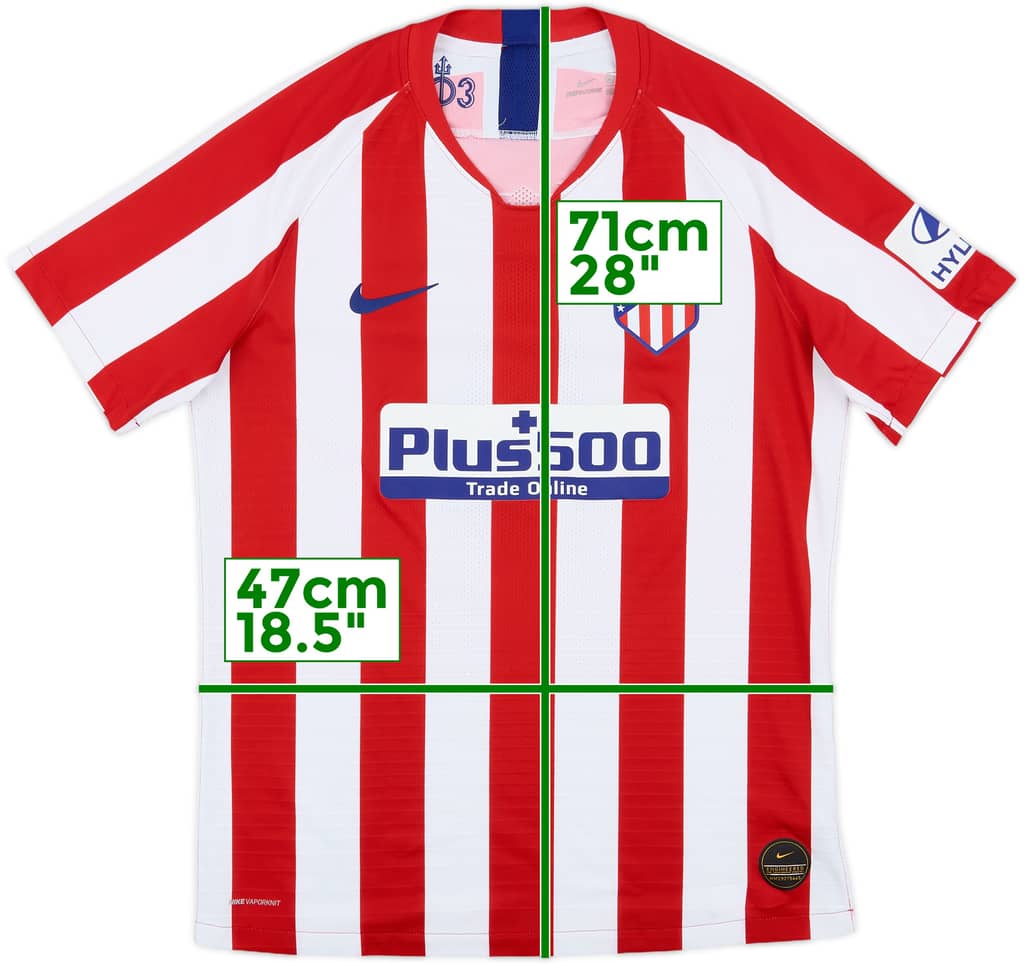 2019-20 Atletico Madrid Authentic Home Shirt - 9/10 - (M)