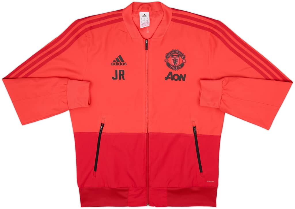 2018-19 Manchester United Staff Issue adidas Track Jacket JR - 10/10 - (M)
