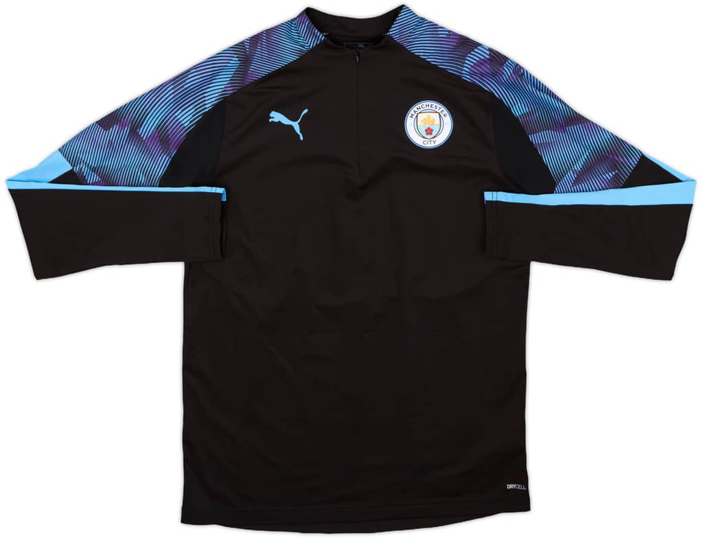 2018-19 Manchester City Puma 1/4 Zip Training Top - 8/10 - (XL.Boys)