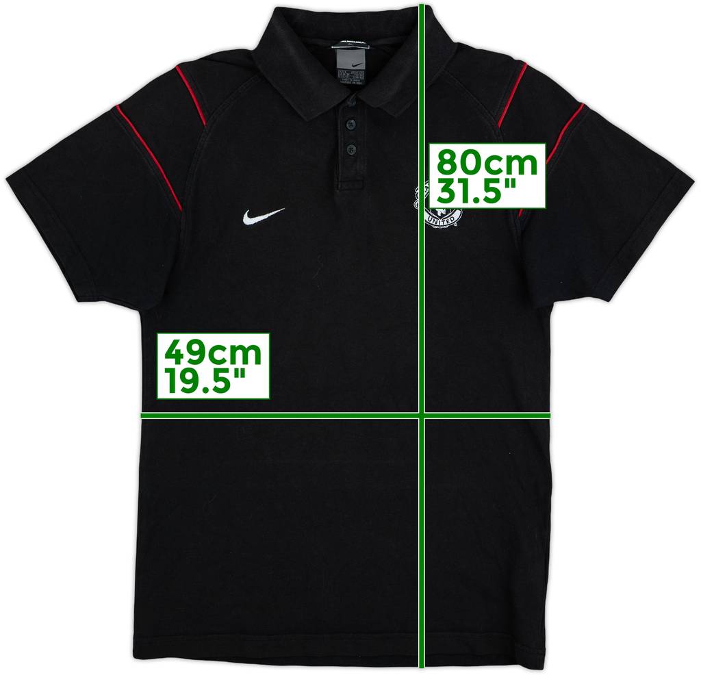 2003-04 Manchester United Nike Polo Shirt - 8/10 - (S)
