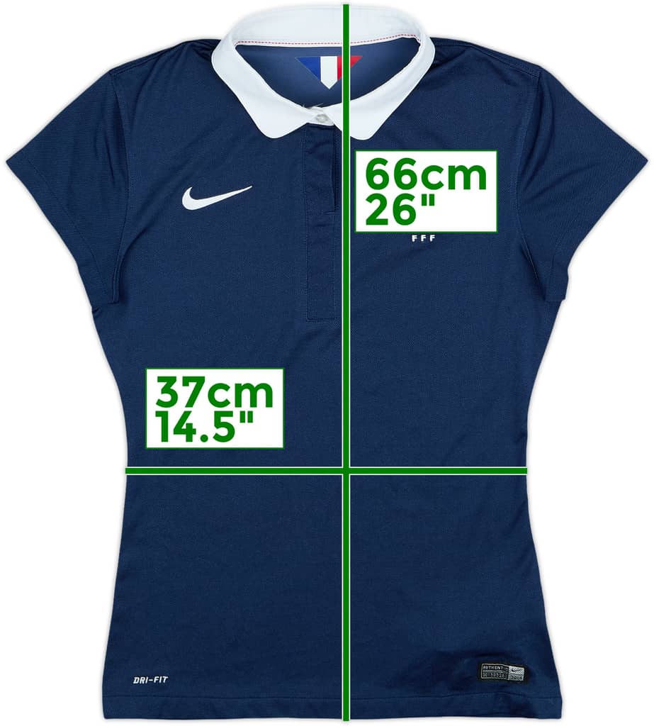 2014-15 France Home Shirt - 9/10 - (Women's S)