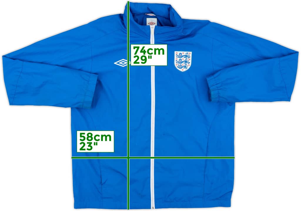 2010-11 England Umbro Hooded Rain Jacket - 5/10 - (L)