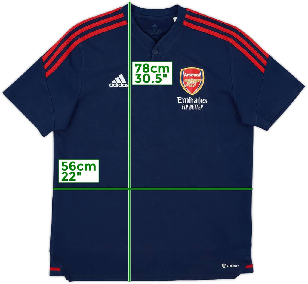 2022-23 Arsenal adidas Polo Shirt - 8/10 - (L)
