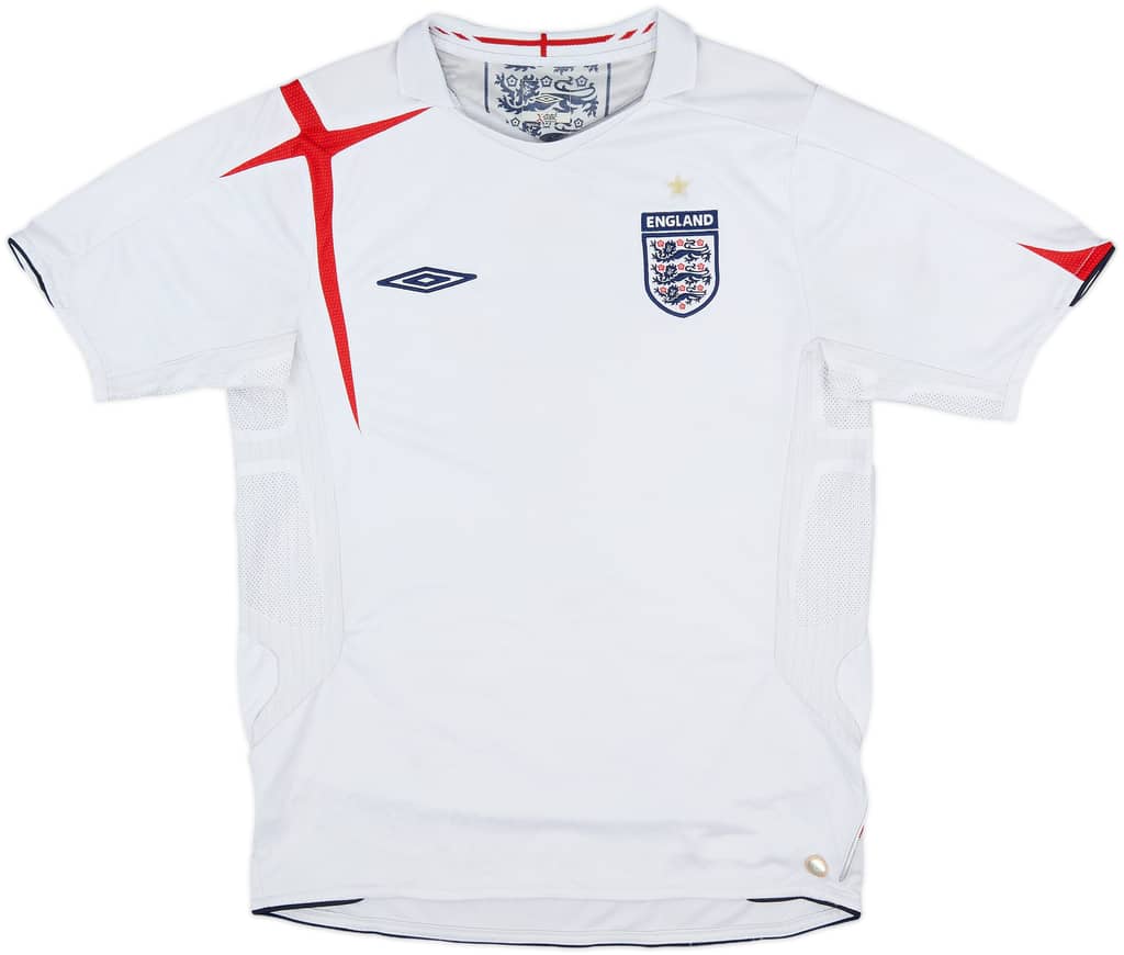 2005-07 England Home Shirt - 5/10 - (M)