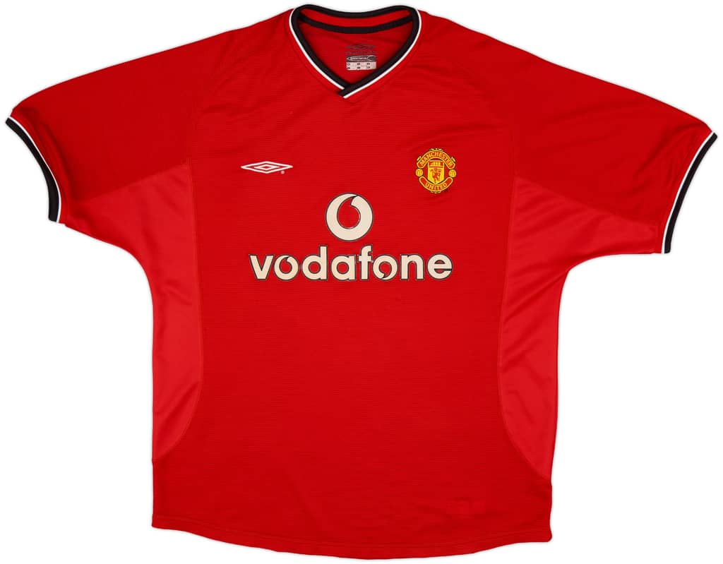 2000-02 Manchester United Home Shirt - 4/10 - (XL)