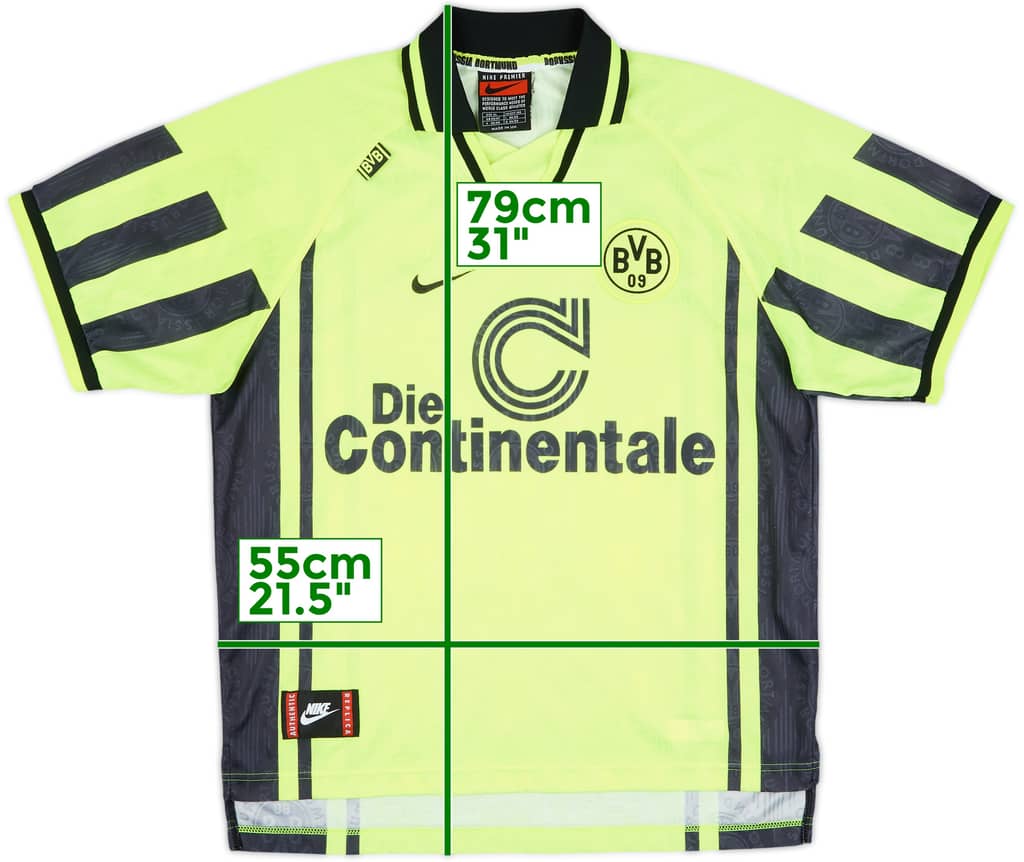 1996-97 Borussia Dortmund Home Shirt - 9/10 - (XL)