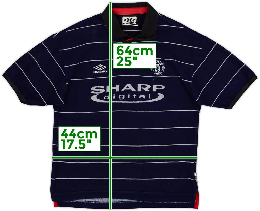 1999-00 Manchester United Away Shirt - 8/10 - (M.Boys)