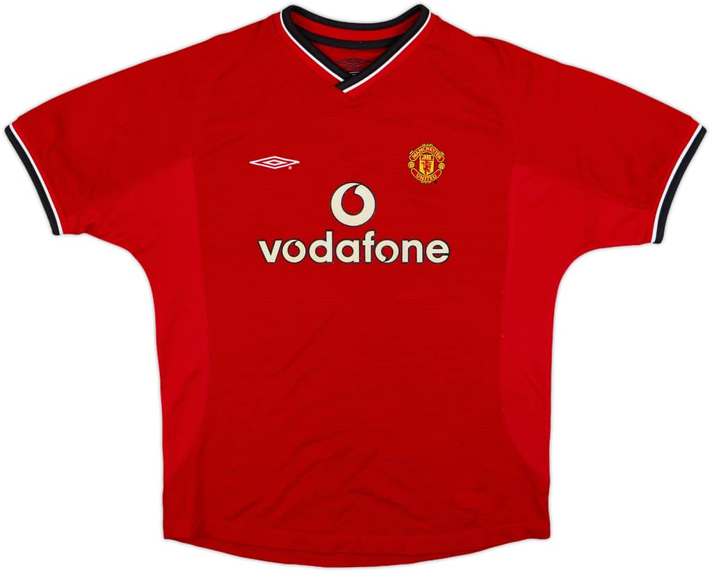 2000-02 Manchester United Home Shirt - 6/10 - (L.Boys)