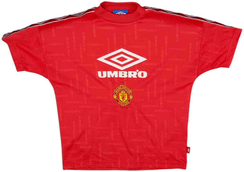1998-99 Manchester United Umbro Training Shirt - 8/10 - (L.Boys)