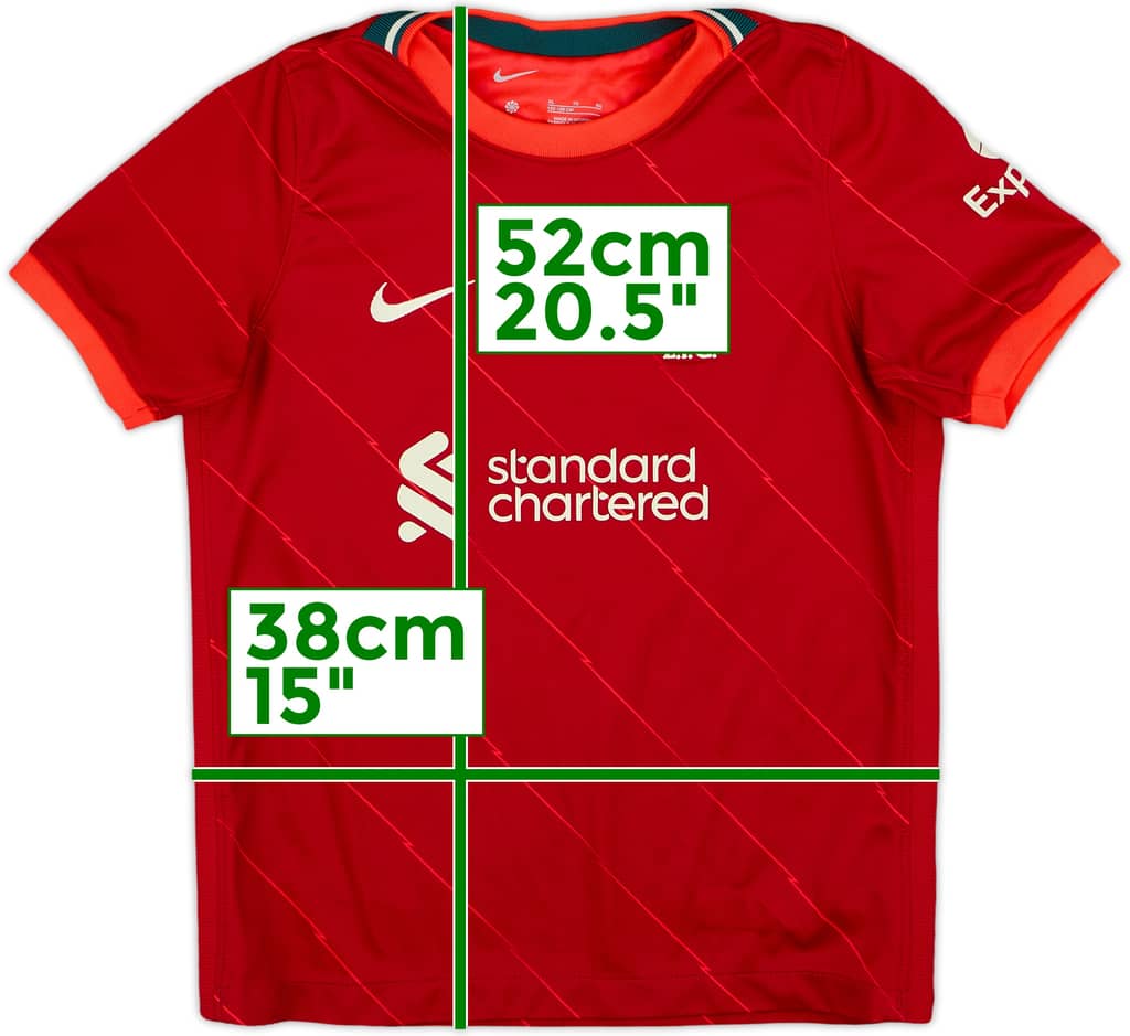 2021-22 Liverpool Home Shirt - 10/10 - (S.Boys)
