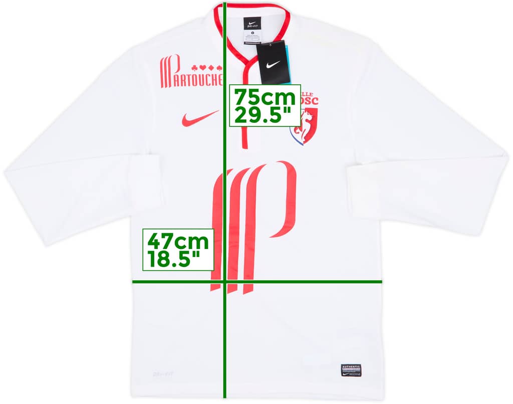 2013-14 Lille Away L/S Shirt (S)