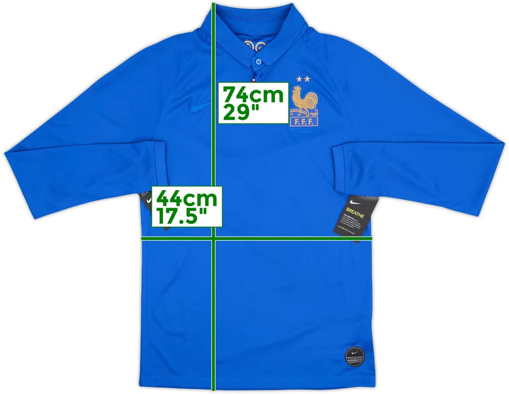 2019 France Centenary Home L/S Shirt (S)