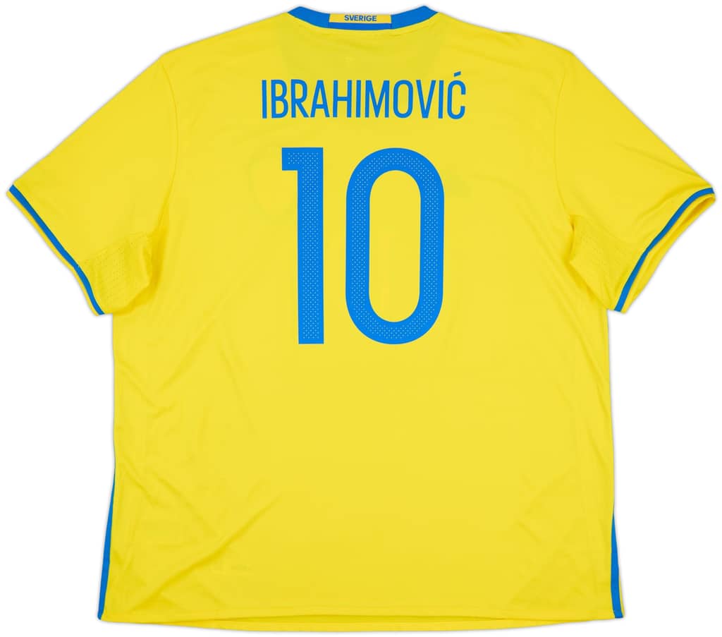 2016-17 Sweden Home Shirt Ibrahimovic #10 (XXL)