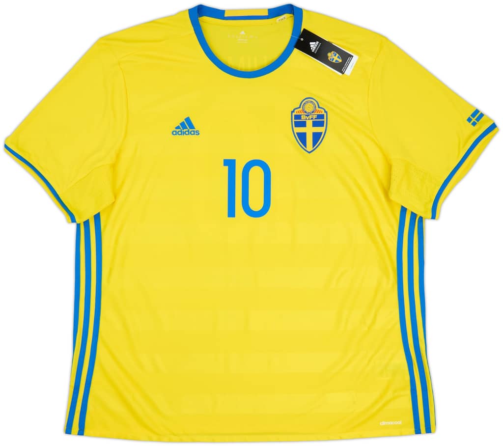 2016-17 Sweden Home Shirt Ibrahimovic #10 (XXL)