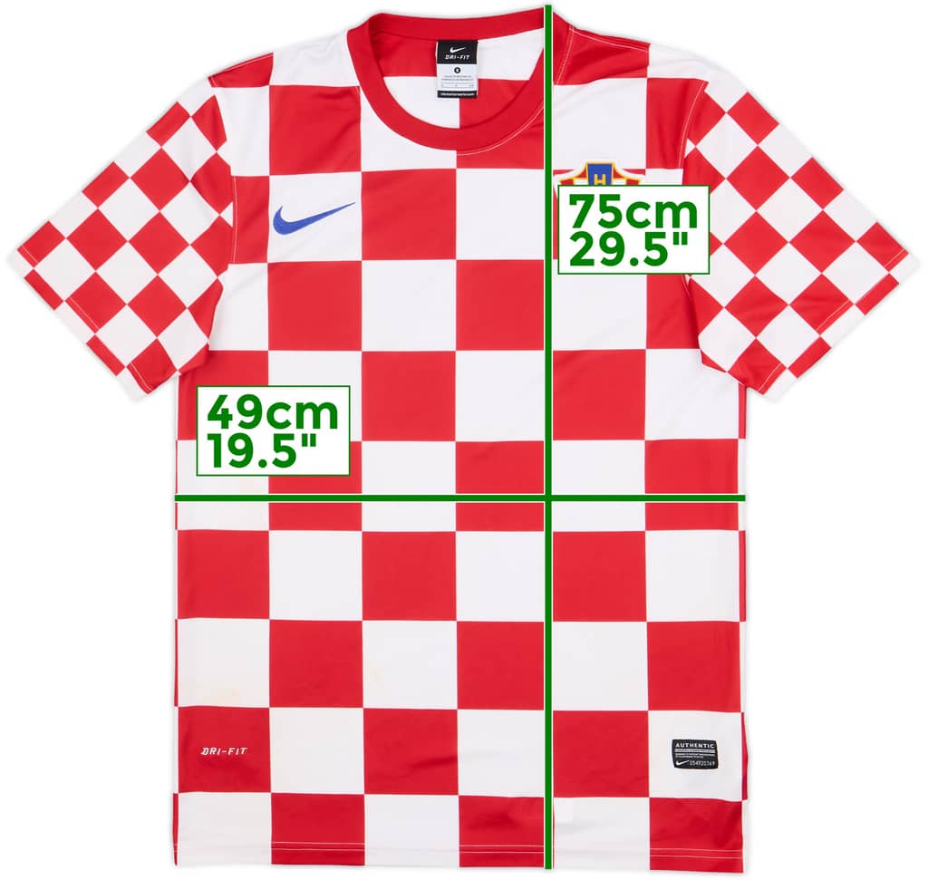 2012-14 Croatia Basic Home Shirt - 8/10 - (S)