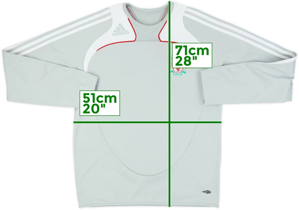 2008-09 Liverpool adidas Sweat Top - 6/10 - (S)