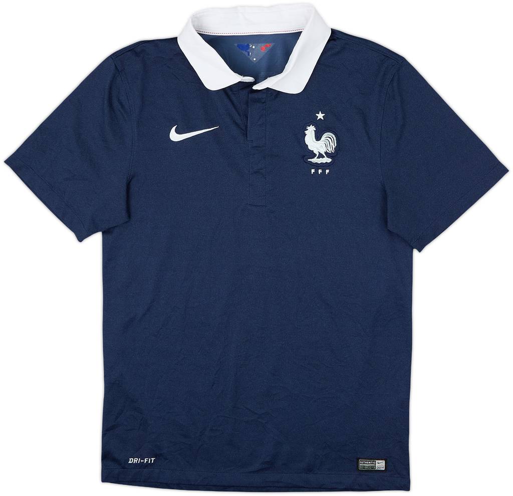 2014-15 France Home Shirt - 8/10 - (S)