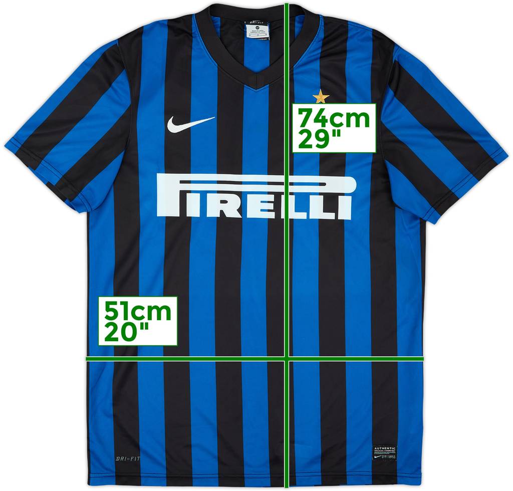 2011-12 Inter Milan Basic Home Shirt - 8/10 - (M)