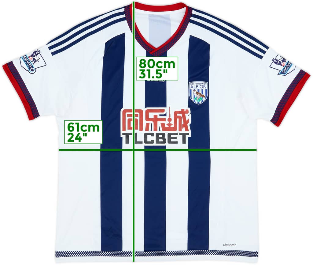 2015-16 West Brom Home Shirt - 7/10 - (XL)