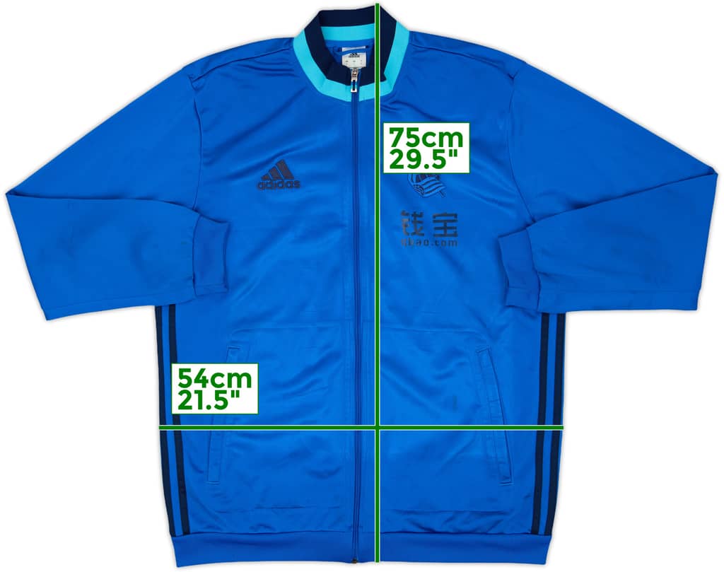 2015-16 Real Sociedad adidas Track Jacket - 8/10 - (L)