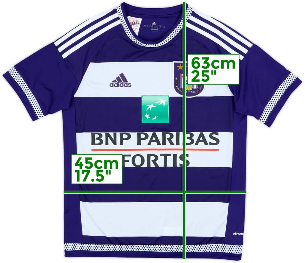2015-16 Anderlecht Home Shirt - 7/10 - (L.Boys)